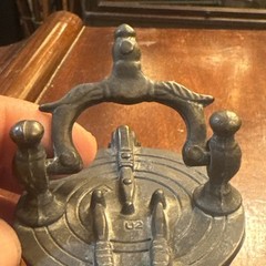 OLD BEAUTIFUL BRONZE WEIGHT BATTERY MEASURING NUREMBERG 7 Piece