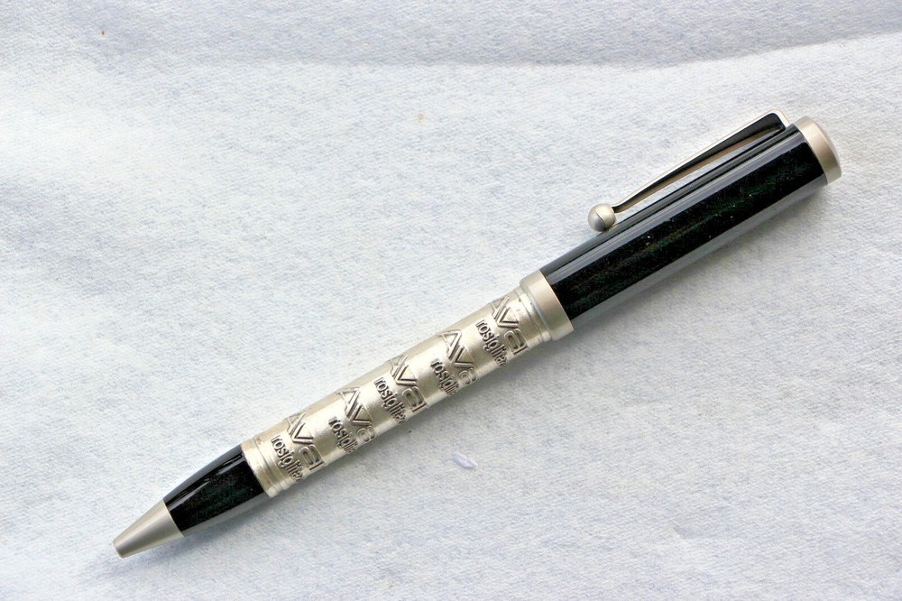 Drug Rep Pens AVANDIA Metal Pewter Raised letters Sharp