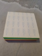 VTG Pepcid E-See Tac Note Pad Multi Color Rainbow Edge Drug Rep Swag Merck Block