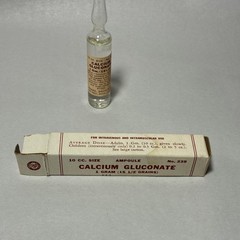 Parke Davis Calcium Gluconate Ampoule 10cc 1g No.239 with Box Detroit MI