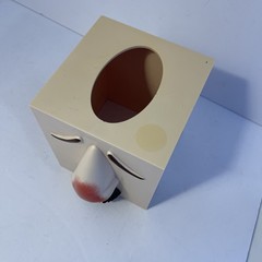 Tissue Box Cover Pharma Rep Advertising Sick Face Entex Puffs Plus Novelty Vtg