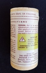 Old Ad Medicine Container Pape’s Dia-Pape-Sen Compound Sterling Drug Monticello