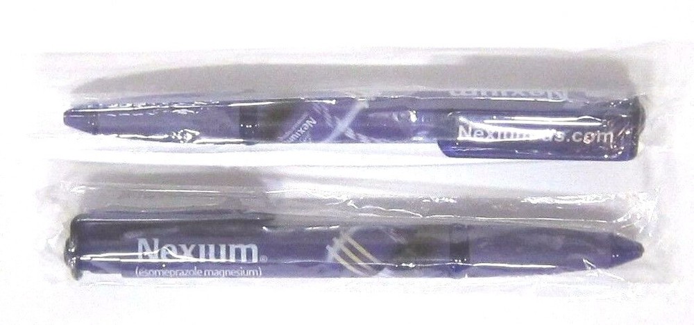 Drug Rep NEXIUM Collectible Gel Pens x 2 RARE