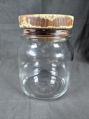 ✨RARE Drug Rep Humulin Clear Glass Canister Jar Pharmaceutical Container Holder✨