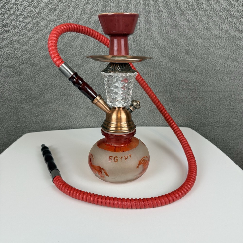 PREMIUM 12 INCH HOOKAH SHISHA NARGUILA GLASS WATER PIPE FROM EGYPT