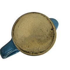 Vtg Hismanal Astemizole Pharma Promo Ceramic Nose Mug Blue Allergy Collectible
