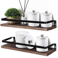 SheeChung 6 Pack White Acrylic Apothecary Jars – Shatterproof Qtip Holder Dis…