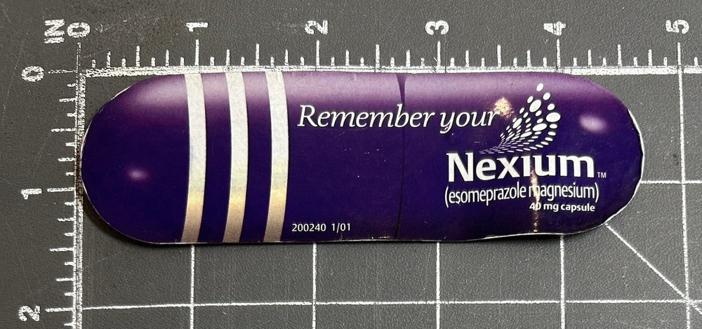 Nexium Purple Pill AstraZeneca AZ Pharmaceutical Drug Promo Advertising Magnet