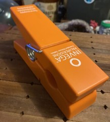 Medical Advertisement Promotional Invega Paliperidone XL Orange Clothespin Desk