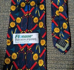FLONASE Pharmaceutical Drug Rep Tie Silk Pharmacist Allergist Doctor Allergen