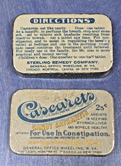 Antique Tin Cascarets Candy Cathartic Laxative Sterling Remedy Co Constipation