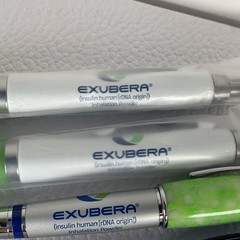 EXUBERA Collectible Heavy Metal Pen Drug Rep Advertising Pharma Original Owner 4