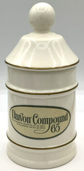 Vintage Darvocet-N 100 Apothecary Jar Lid Lofisa Mexico Darvon Compound 65