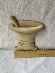 Vintage Pharmacy Decor Cast Aluminum Mortar And Pestle By Midwest Wall Hanger