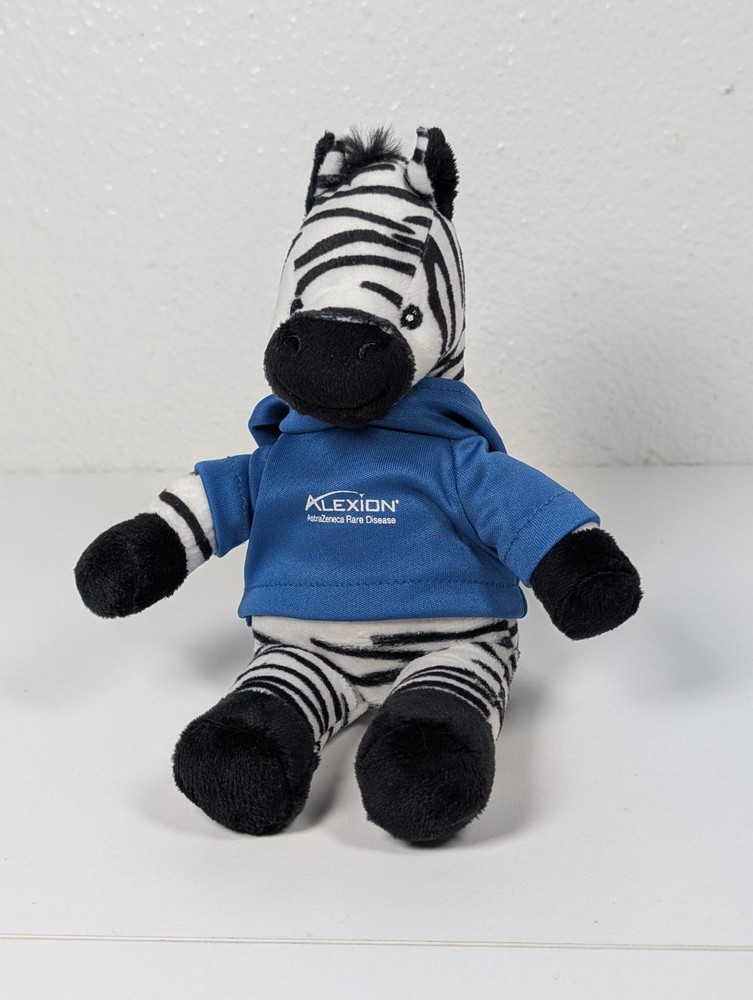 Vtg Pharma Promo Zebra Plush Advertising Drug Rep Alexion AstraZeneca RARE