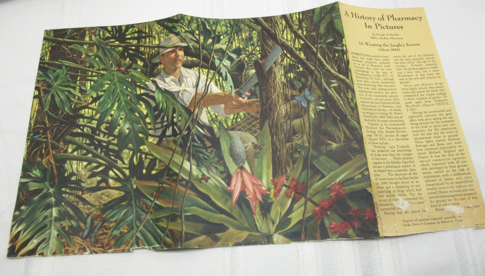 „A History of Pharmacy“ in Pictures Set of 19 Prints Park Davis 1950’s