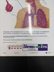 Medical Clipboard Zithromac Z-Pak Pharmaceutical Drug Rep Promo 14×9