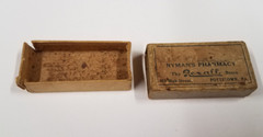 VINTAGE Nyman’s Pharmacy PRESCRIPTION CARDBOARD BOX 132 High Street Pottstown PA