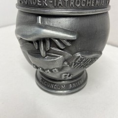 Vintage Pewter Mortar & Pestle Display Only By Schering Corp.