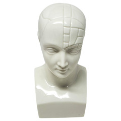VTG Boehm ETRAFON Phrenology Head Ceramic Bust Drug Advertising Figurine – E