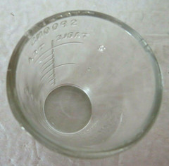 Dr JJ Kerr’s Family Medicine Dosage Cup Indianapolis Indiana Clear Glass Rare