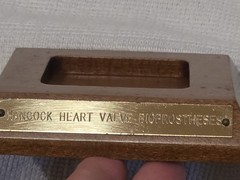 Vintage Hancock Heart Valve Bioprosthesis Display