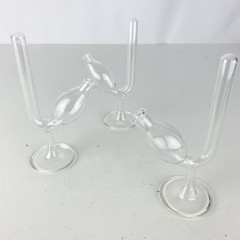 Three Vintage Kimax Fermentation Chemistry Lab Glass Tubes Propagation Bud Vase