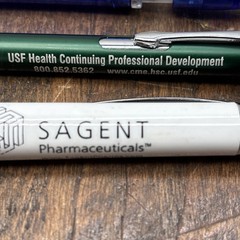 Lot 6 Pharmaceutical Drug Rep Pens Medical, Collectibles, Heavy Metal, Plastic