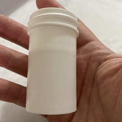 BERRY Plastics Corporation Plastic Ointment Jars 1/2 Oz White Plastic With Caps