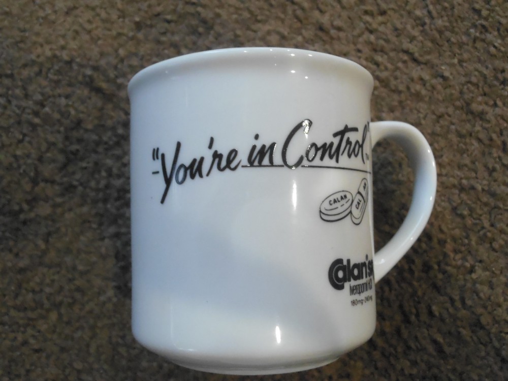 CALAN SR Mug Pharmaceutical Drug Rep Coffee Advertising Promo Swag