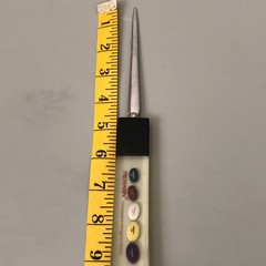 VTG Drug Rep Pharmaceutical Promo Letter Opener PREMARIN Lucite Encased Capsules