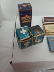 Medicinal Lot Of 7 Pieces 1950s First Aid And Prescription Boxes