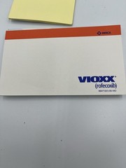 VTG Lot Of 10 Pharma Drug Rep Notepads, Post-It Notes Vioxx Accolate More