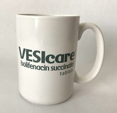 Vesicare Solifenacin Succinate Tablets Advertising Promo Ceramic Coffee Cup Mug