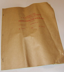 VINTAGE 1936 IRS ORDER FORMS FOR OPIUM, COCA LEAVES! USED! 10 PAGE BOOKLET!