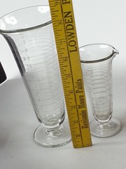 2 Piece Marisco Apothecary Clear Medical Measuring Beakers