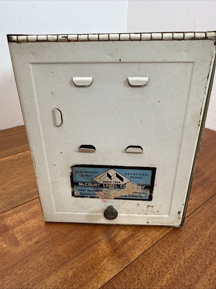 Vintage Pharmacy Prescription File Record Box Craft Sewing