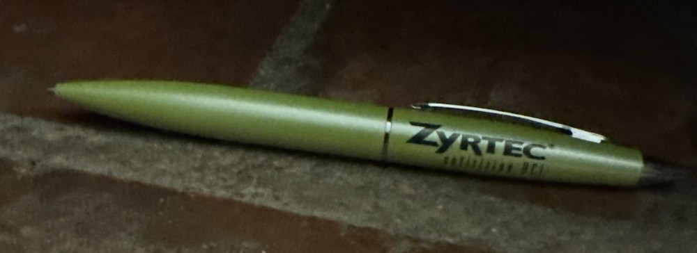 Drug Rep ZYRTEC Collectible Heavy Metal Pen