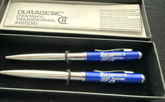 Duragesic (FENTANYL) Pen and Mechanical Pencil Set Class 2 Narcotic Pharma Adver