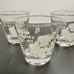 Set Of 5 Vtg William Proctor Jr RX Pharmacist Secundum Artem 6oz Etched Glass