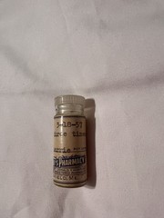 Vintage 1957 Humphrey’s Pharmacy Prescription Medicine Bottle Pittsfield Maine.