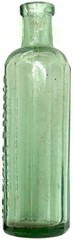 🔥TUTTLE’S ELIXIR🔥 EMPTY Medicine *12-sided* Boston Pharmacy Aqua Glass Bottle