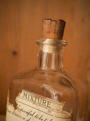 Trio of Vintage / Antique English Apothecary Chemist Bottles (Sold Individually)