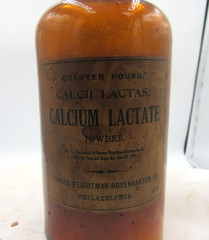 BW – 1890’s Powers Weightman Rosengarten Philada PA 5 5/8″ Amber Medicine bottle