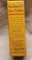 VINTAGE BAALMANN’S GAS TABLETS UNOPENED NICE GRAPHICS ON BOX