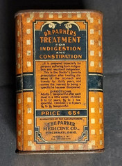 Old Advertising Medicine Tin Dr Parker’s Treatment Parker Medicine Co Cincinnati