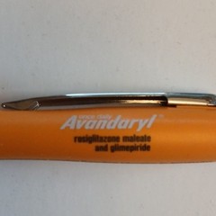Avandaryl Promo Pens Lot of 13 Orange Rosiglitazone Maleate Glimepiride