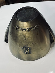 Vintage Deco Rx Pharmacy Class 1972 Brass Mortar and Pestle 4″ tall x 6″ wide