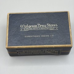 1939 Walgreen Drug Stores Pharmacy Medicine Box