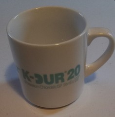 K-Dur 20/Theo- DUR/Nitro-Dur Coffee Cup Promo Pharma/ Drug Rep